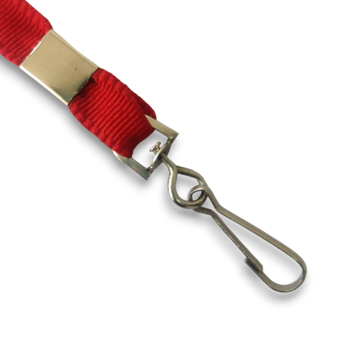 14 mm Flat Dori Polyester Lanyard with Deluxe Clip BC-2_ F-2