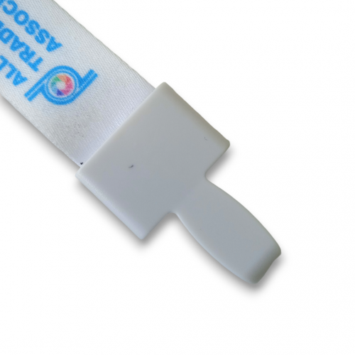 Plastic Hooks ID card Holder with 20 mm Satin Lanyard Plain