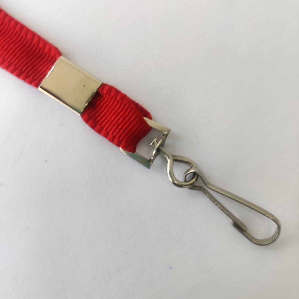 14 mm Flat Dori Polyester Lanyard with Deluxe Clip BC-2_ F-2