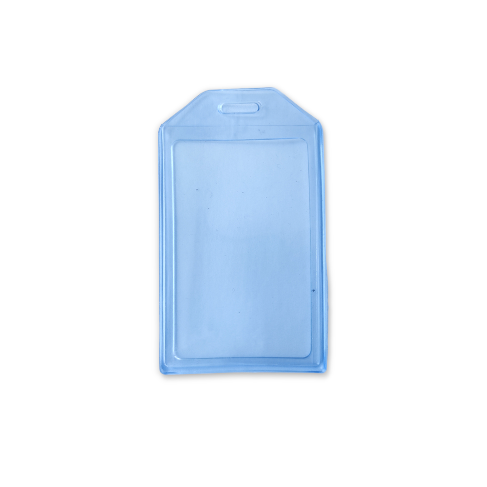 Soft Vertical Pouch ID Card Holder with Natural Color T-014_V