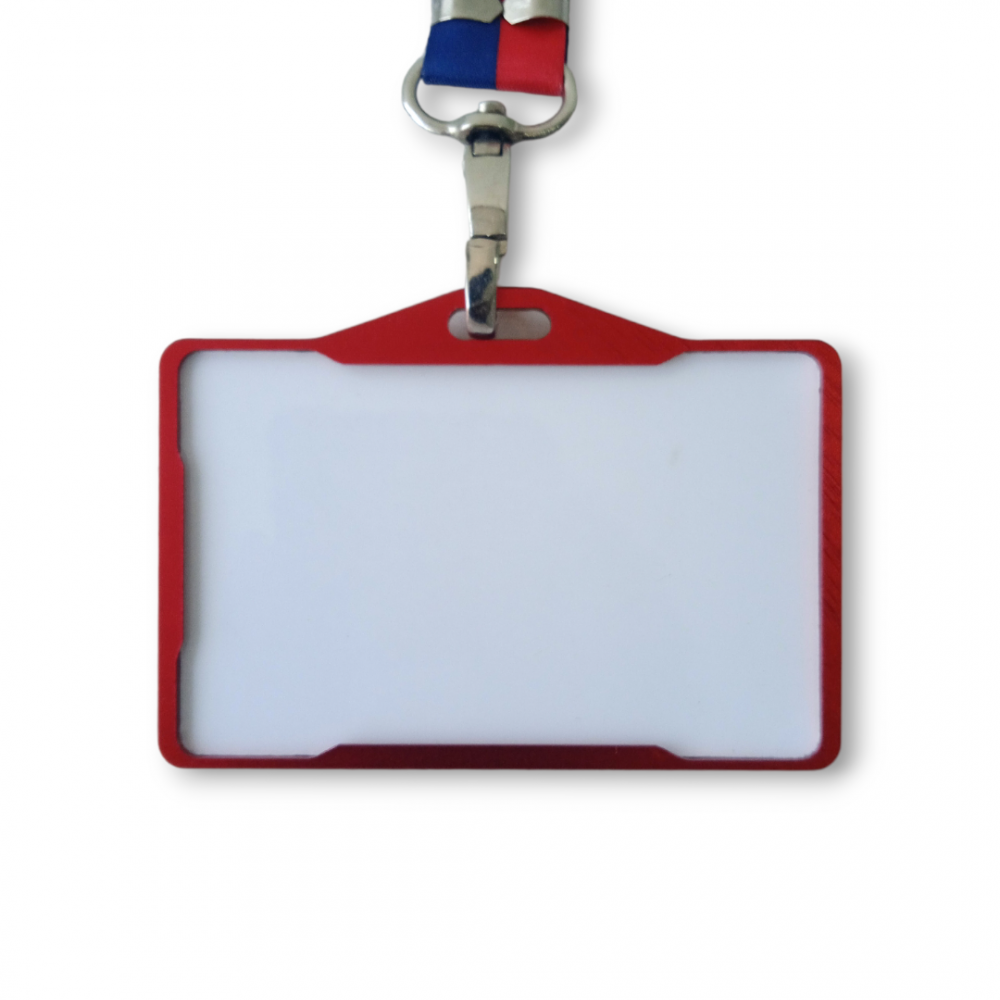 Horizontal Aluminium Metal ID Card Holder Rust free frame with Protective film
