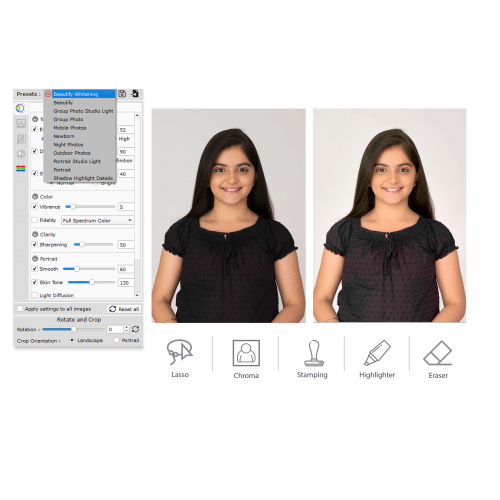 ID Card Software with Inbuilt Designer & Photo Editing with Package Print